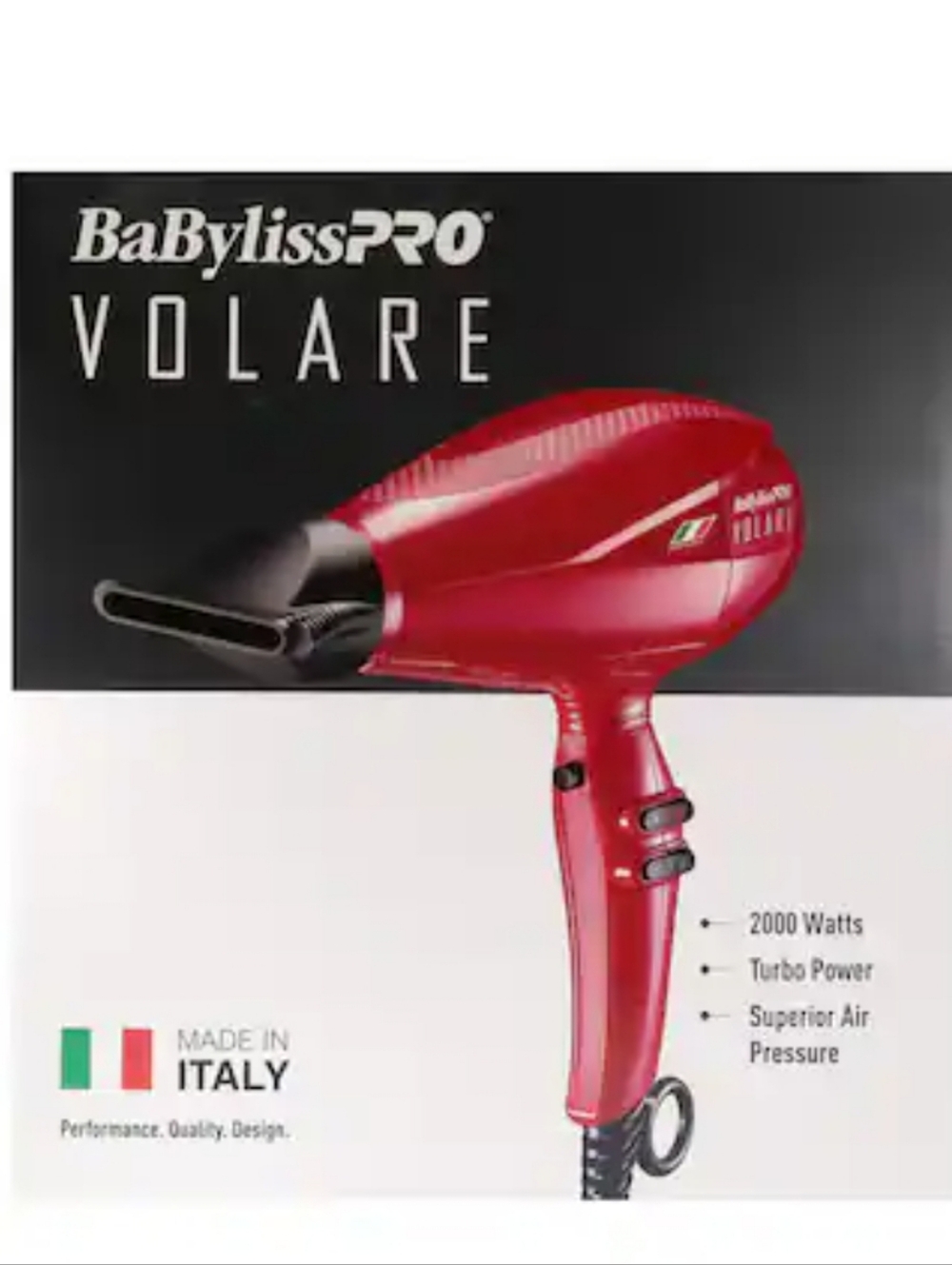 BaByliss Pro Volare V1 Ferrari Designed Hair Dryer